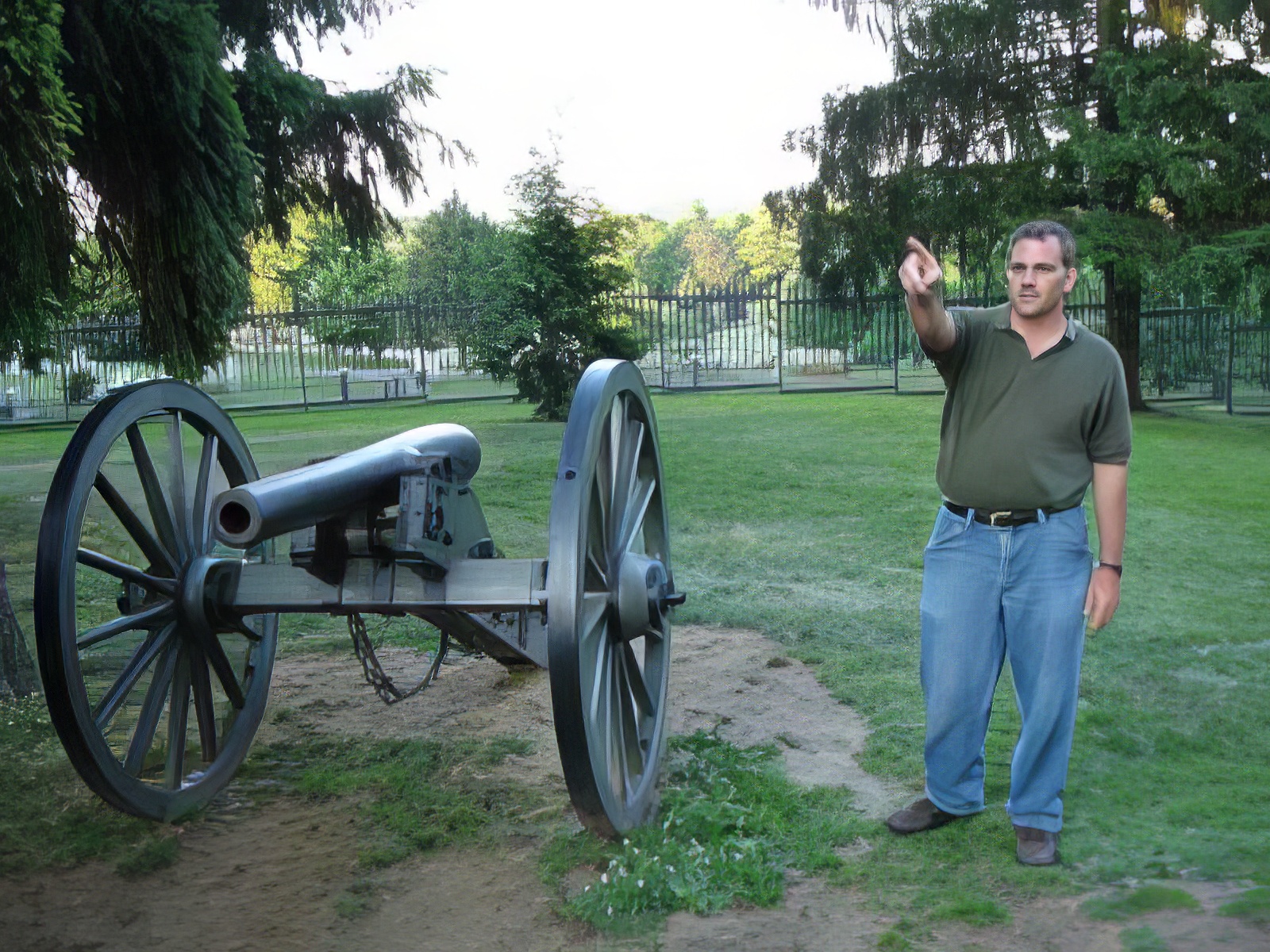Troy Harman and a 3-inch Ordnance Rifle