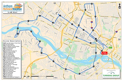 Richmond Marathon Elevation Chart