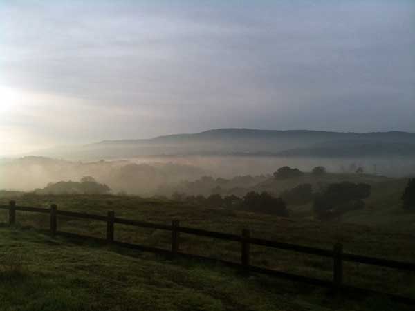 hilly scene