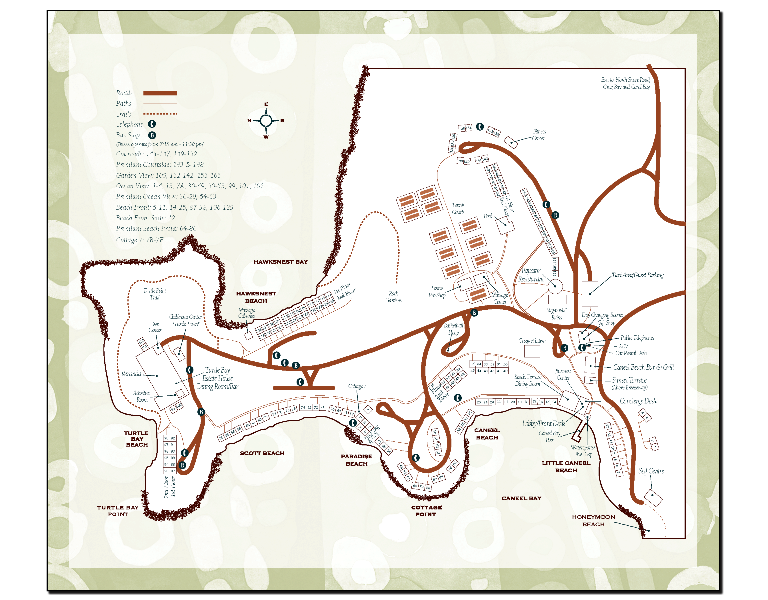 Caneel Bay Resort Map